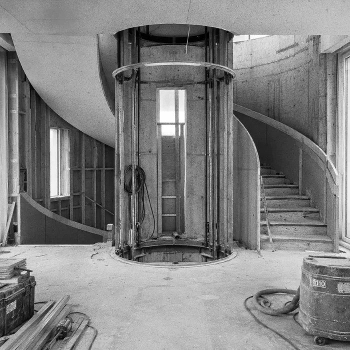 Lift rond in opbouw